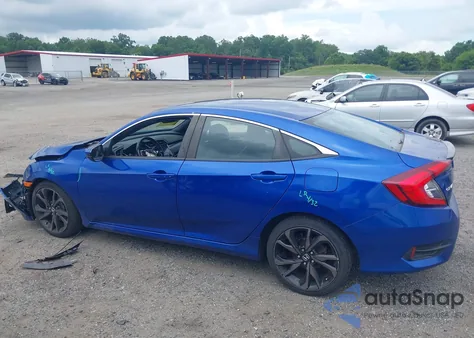 2020 Honda Civic Sport z USA, uszkodzony, nr VIN 2HGFC2F87LH569035